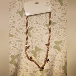 Gold butterfly necklace